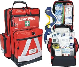 Erste Hilfe Notfallrucksack für Sportvereine, Freizeit & Event – Planenmaterial mit Waterstop Sy…
