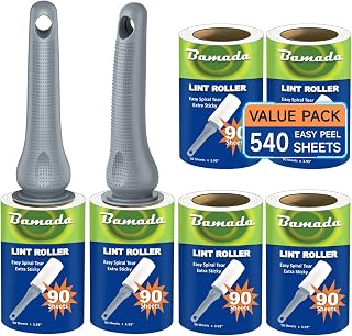 Fusselroller für Tierhaare 540 Blatt, extra klebriger tragbarer Fusselentferner, Fusselroller Kl…