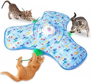 Katzenspielzeug Elektrisch – Interaktives Katzenspielzeug Selbstbeschäftigung, Automatisches M…