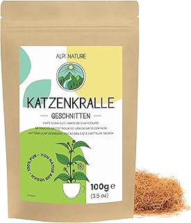 Alpi Nature Katzenkralle Tee 100g, Katzenkralle getrocknet und geschnitten | Katzenkrallentee, lo…