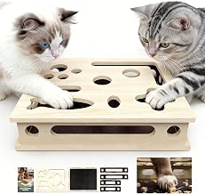 2-in-1 Kratzkiste für Katzen Schleifpapier, Interaktive Nagelfeilen-Box | Kratzkiste zur Stressf…