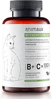 animaux Nutrients for Cats – 120 Kautabletten – Vitamine für Katzen, Unterstützung für Sto…
