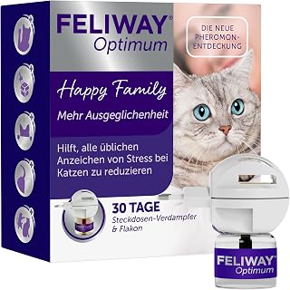 FELIWAY Optimum Start-Set | Pheromone für Katzen | Verdampfer für die Steckdose + 48ml Flakon |…