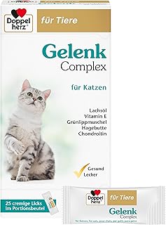 Doppelherz für Tiere Gelenk Complex für Katzen | Mit essentiellen Omega-3 Fettsäuren + Vitamin…