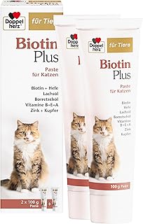 Doppelherz für Tiere Biotin Plus für Katzen – Für Katzen, die Sich in ihrer Haut und ihrem Fel…