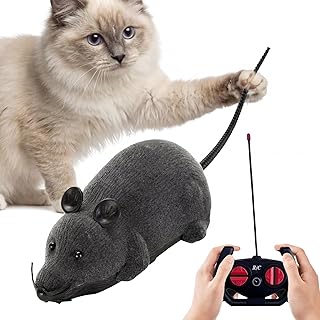 Katzenspielzeug Maus Elektrisch, Elektrisches Katzenspielzeug, Ferngesteuerte Maus für Katzen, R…