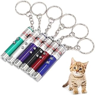 6 Stück LED Pointer Katzen Hund Spielzeug, Interaktives Fangspiel für Katzen, Taschenlampe Ligh…