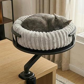 Katzenbett LEVI | Katzenbett Schreibtisch | Katzenplattform | Für Tische und Fenstersims | Inkl….