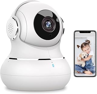 litokam Little elf Überwachungskamera Innen, 2K Babyphone mit Kamera mit Bewegungserkennung, 360…