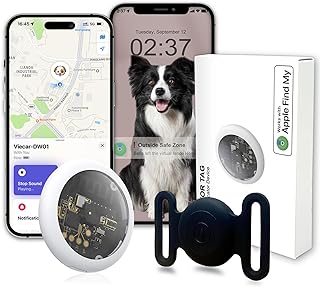 Hunde GPS Tracker für ohne ABO(iOS), Hundetracker für Halsband, IP67 Wasserdicht Tracking Stand…