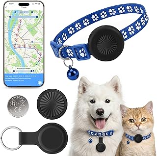 Katze GPS Tracker Hund Ohne ABO, GPS-Tracker für Haustierhalsbänder Kompatibel mit iOS ＆ Andr…