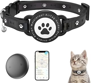 Katze Tracker – Wasserdicht Tracker Halsbänder für Katzen Hunde | SmartTag Katzen Tracker Ohne …