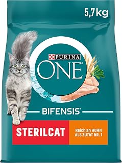 PURINA ONE BIFENSIS STERILCAT Katzenfutter trocken für sterilisierte Katzen, reich an Huhn, 1er …