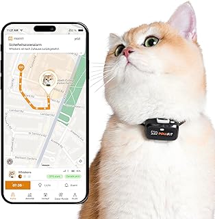 Pawfit Lite für Katzen 4G GPS-Tracker | Ultrakompakt <18g | Echtzeit-Tracking & Aktivität | Sta…
