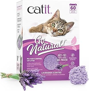 Catit Go Natural Katzenstreu Lavendel, klumpend, 99,9% staubfrei, 5,6 kg | Klumpende Katzenstreu …