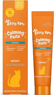 Zesty Paws Beruhigungspaste für Katzen – Echter Fischgeschmack – 75g | Fördert Entspannung und …