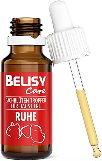 Ruhe Bachblüten Tropfen für Hunde & Katzen – Beruhigungsmittel bei Angst & Stress – Orig. Misch…