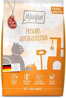 MjAMjAM – Premium Trockenfutter für Katzen – Knusprige Mahlzeiten – Frisches Geflügelfleisch, 1…