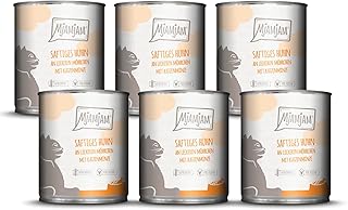 MjAMjAM – Premium Nassfutter für Katzen – saftiges Huhn an leckeren Möhrchen, 6er Pack (6 x 800…
