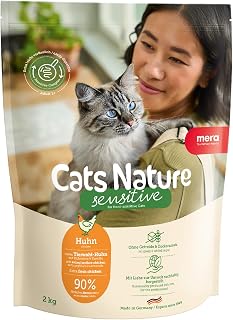 MERA Cats Nature Sensitive Huhn 2kg Katzenfutter trocken ohne Getreide | Hochwertige Rezeptur mit…