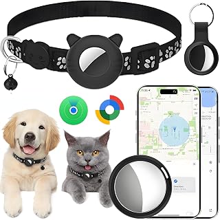 GPS Tracker Katze, GPS Tracker Hund Ohne ABO Kompatibel mit iOS & Android | Smart Tracker Android…