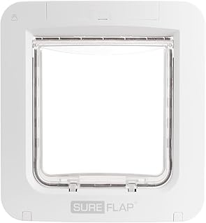 Sure Petcare SureFlap Mikrochip-Haustierklappe Connect, kompatibel mit RFID-Halsbandanhänger und…
