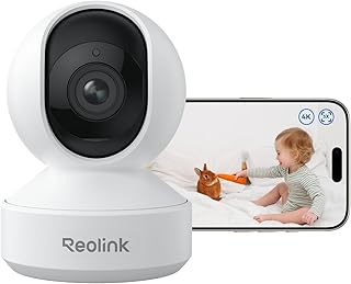 Reolink 4K PTZ WLAN Überwachungskamera Innen, 3X Opt. Zoom, Baby Monitor | 2,4/5 GHz Wi-Fi 6, 3X…