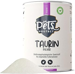 Pets Protect Taurin-Pulver für Katzen & Hunde 150 g – reines Taurin Pulver | Gesunderhaltung Net…