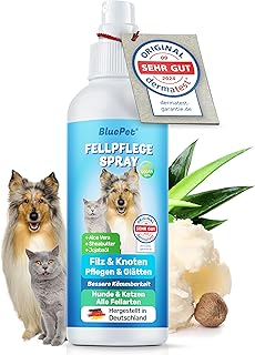 BluePet Entfilzungsspray für Hunde & Katzen, Anti Filz Spray, Fellspray