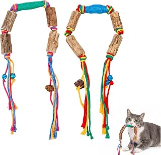 2er Set Katzenspielzeug in Blau und Grün, selbstbeschäftigendes Spielzeug für Katzen, ideal zu…