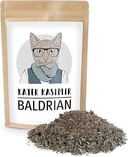 Kater Kasimir Loser Baldrian für Katzen (getrocknet) | Für Katzenspielzeug (Katzen Kissen, Katz…