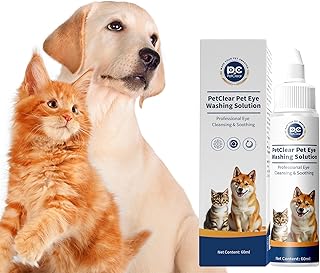 Augenreiniger für Haustiere | Entfernt Tränenflecken | 60ml Jumbo-Flasche