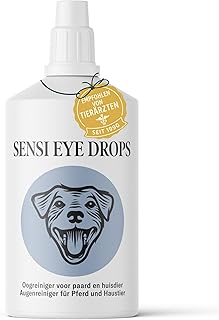 Sensi Eye Drops Augentropfen Hund & Katze – 100 ml Augenpflege Hund & Katzen Augentropfen – A…