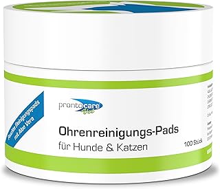 Prontocare-Vet Ohrenreinigungs-Pads für Hunde und Katzen 100 STK. | zuverlässige Pflege & Schut…