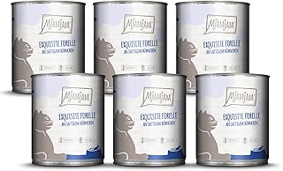 MjAMjAM – Premium Nassfutter für Katzen – exquisite Forelle an saftigem Hühnchen, 6er Pack (6×8…