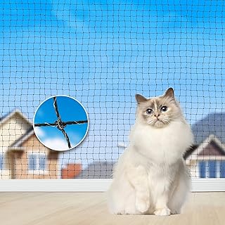Aystkniet katzennetz für Balkon, 3×2M 4x2M 5×2M 6x2M 8x2M 10×2M 4×3M 6×3M 8×3M 10×3M 12×…