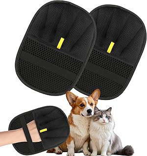Tierhaarentferner Handschuh,2 Stück Fell Magnet Handschuh pet Hair Remover Glove,Katzenhaarentfe…