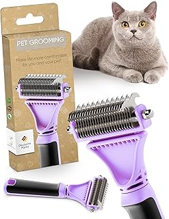 Pretty Paw ® Katzen Bürste für schonende & präzise Haarentfernung I Geeignet als Katzenbürst…