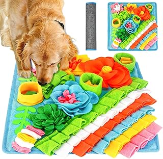 39 x 39 cm Schnüffelteppich Hund, Waschbar Hundespielzeug Intelligenz, Langsames Füttern, Inter…