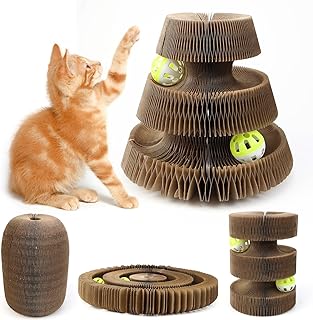 Interaktives Katzenspielzeug Selbstbeschäftigung Kratzbretter Katze Kratzpappe für Katzen Zubeh…