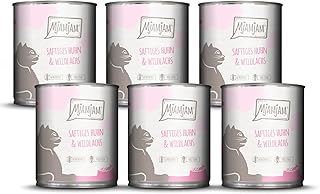 MjAMjAM – Premium Nassfutter für Katzen – saftiges Huhn und Wildlachs, 6er Pack (6 x 800 g), get…