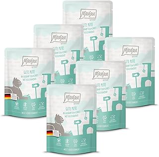 MjAMjAM – Premium Nassfutter für Katzen – Quetschie – gute Pute an gedämpftem Kürbis, 6er Pack…