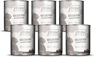 MjAMjAM – Premium Nassfutter für Katzen – köstliches Pferd an gedämpftem Kürbis, 6er Pack (6 …