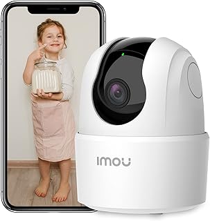 Imou 2K Überwachungskamera Innen WLAN Kamera Überwachung Innen 360° für Hausstier Babyphone m…