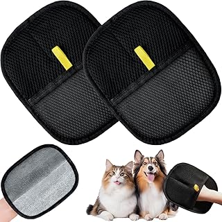 Fellmagnet Handschuh, Fellhandschuhe Fingerlos für Hunde & Katzen – Wiederverwendbare Fellpfle…