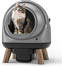 ELS PET Selbstreinigende Katzentoilette, Sicherheitsschutz, App-Kontrolle, geruchlos, mit Katzens…