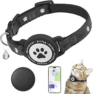GPS Tracker Katze, Mini Tracker Ohne ABO für Katze (nur IOS), Tracking Standort von Haustieren, …