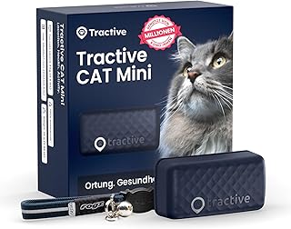 Tractive Mini Smarter Katzen GPS Tracker | Marktführer GPS Tracker Katze | Live-Ortung | Revier …