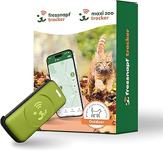 Fressnapf GPS Tracker Grün für Katzen – 2. Generation – Ohne ABO – Ortung ohne Entfernungsbegre…