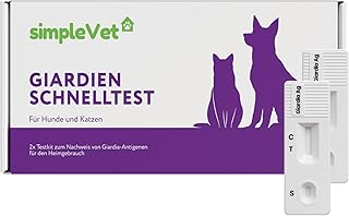 Giardien Schnelltest Hund – 2 Tests – Katze Wurmtest Hund Giardien Test Durchfall Hund & Katze, E…